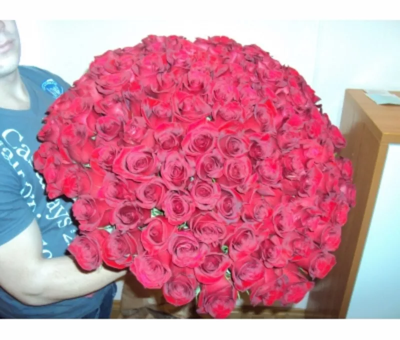 Букет из 101 розы ( длина стебля 50 см).
