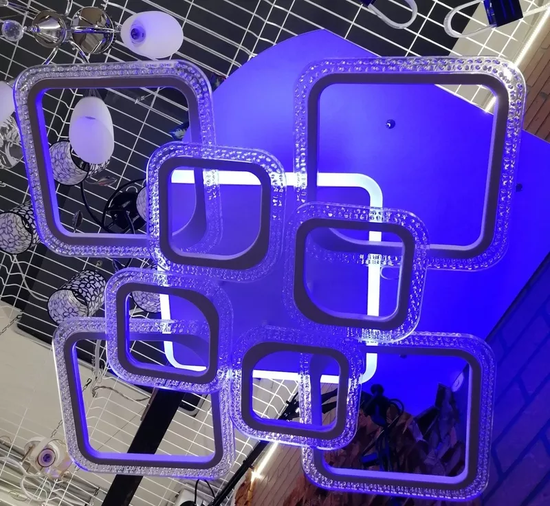 Люстра светодиодная 3D Лепесток с пультом ДУ 4