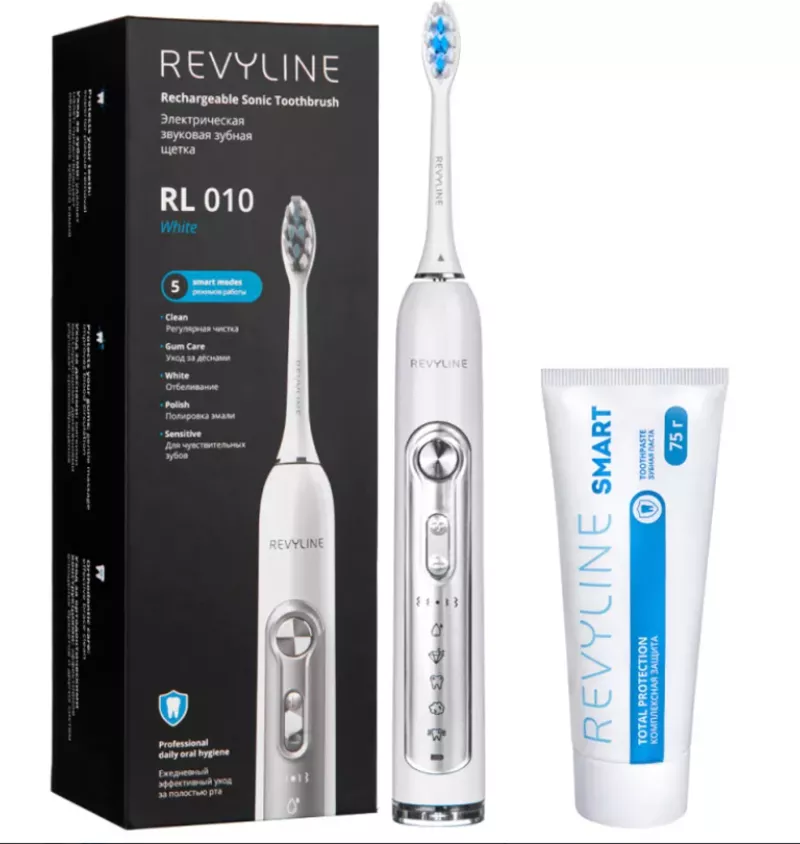 Зубная щетка Revyline RL010 White и паста для зубов Smart